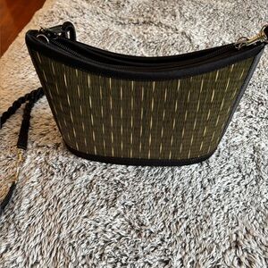 Elegant Black green and Gold Women's Bag
